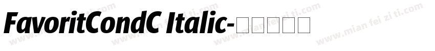 FavoritCondC Italic字体转换